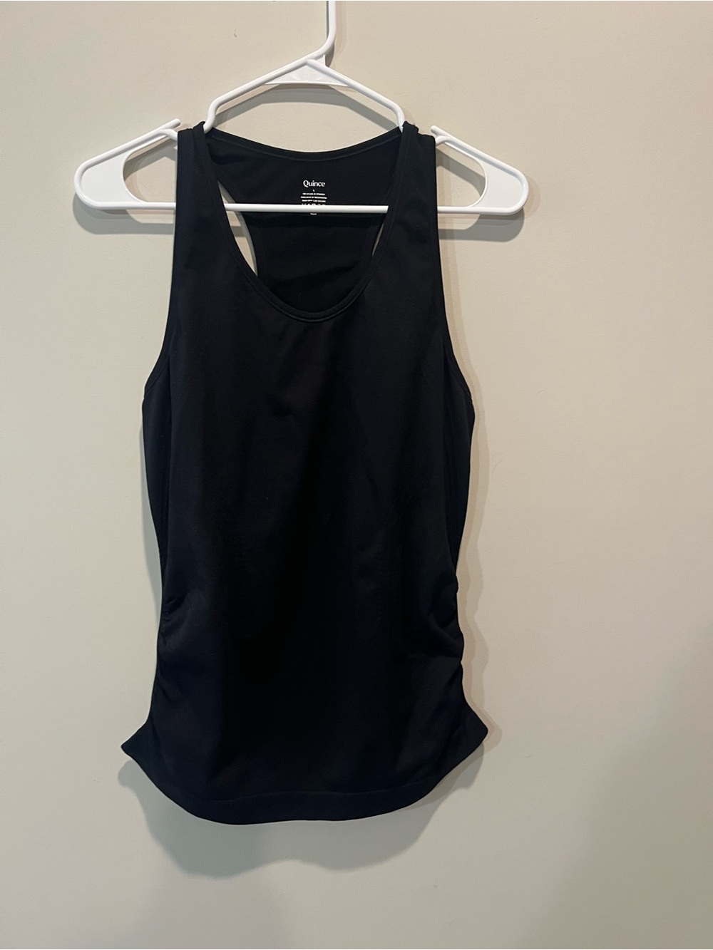 Quince Seamless Ruched Racerback Tank Size Large - Picture 5 of 11